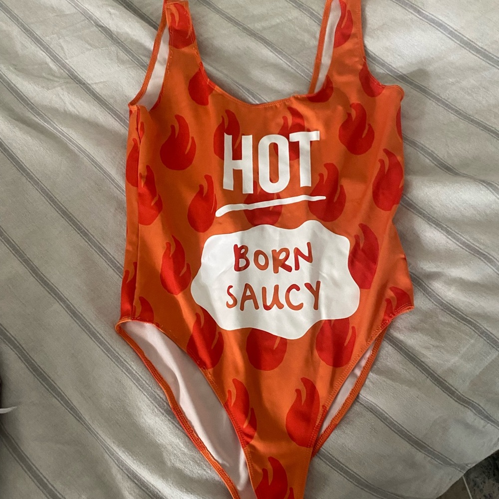 Taco Bell one piece small swimsuit forever 21